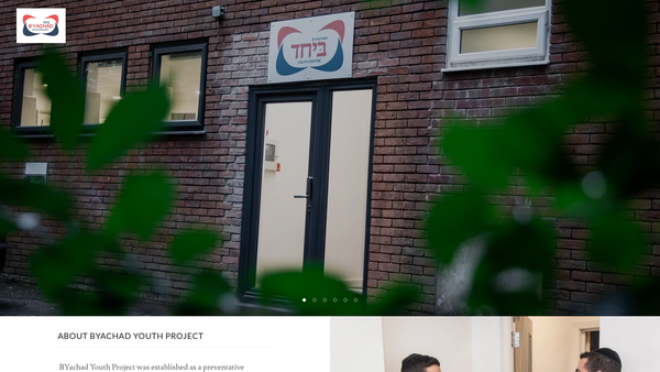 Screenshot of the Byachad Youth Project website