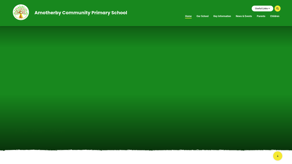 Screenshot of the Amotherby School PTA website