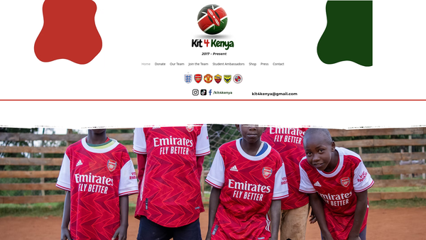 Screenshot of the Kit 4 Kenya website