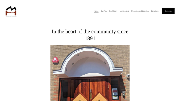 Screenshot of the Mh Gemach website