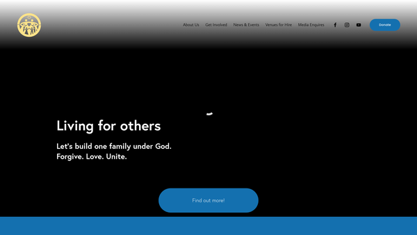 Screenshot of the Family Federation For World Peace And Unification (UK) website