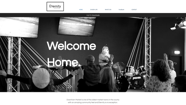 Screenshot of the Eternity Downham Market website