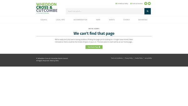 Screenshot of the Moorland Hall And Recreation Ground website