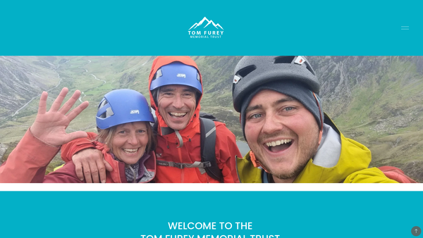 Screenshot of the Tom Furey Memorial Trust website