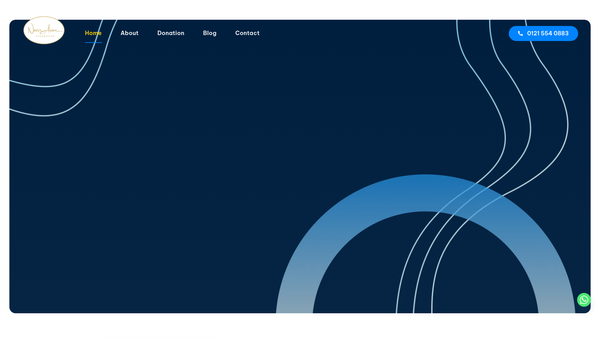 Screenshot of the The Nazir Awan Foundation website