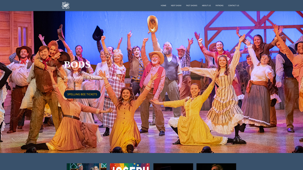 Screenshot of the Bath Operatic And Dramatic Society website