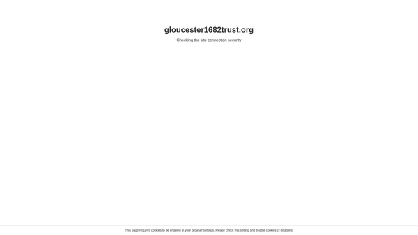 Screenshot of the The Gloucester (1682) Charitable Trust website