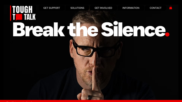 Screenshot of the Tough To Talk website
