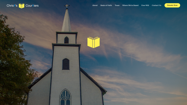 Screenshot of the Christs Courtiers website