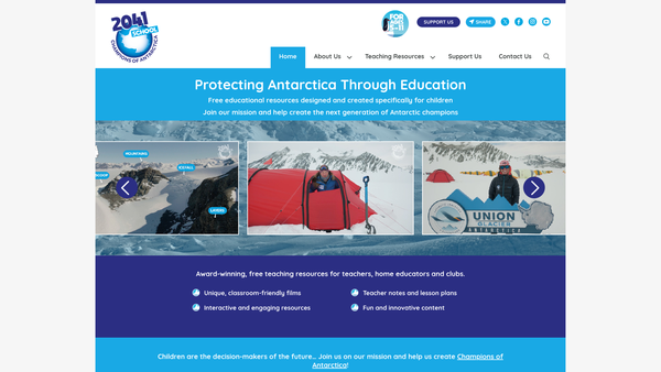 Screenshot of the 2041 School CIO website
