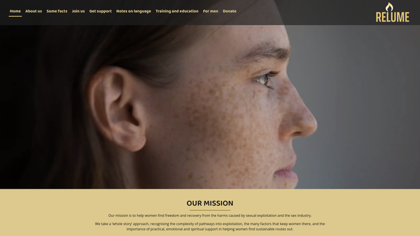 Screenshot of the Relume Stoke website