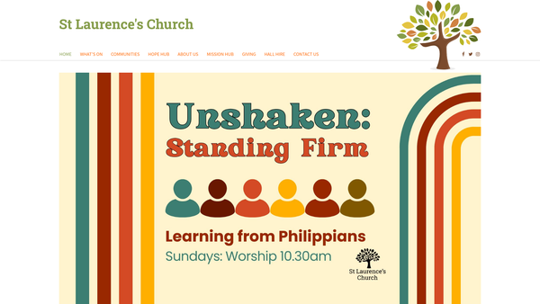 Screenshot of the Pcc St Laurence Foleshill website
