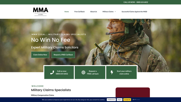 Screenshot of the Connect 2 Combat Homelessness website