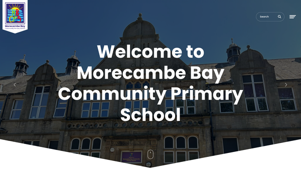 Screenshot of the Morecambe Bay Primary PTFA website