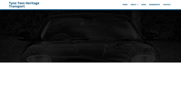 Screenshot of the Tyne Tees Heritage Transport website