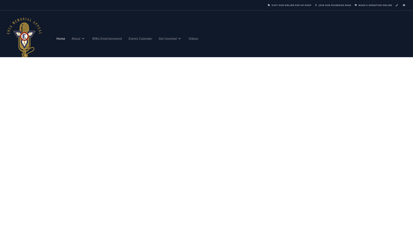 Screenshot of the Ensa Memorial Appeal website