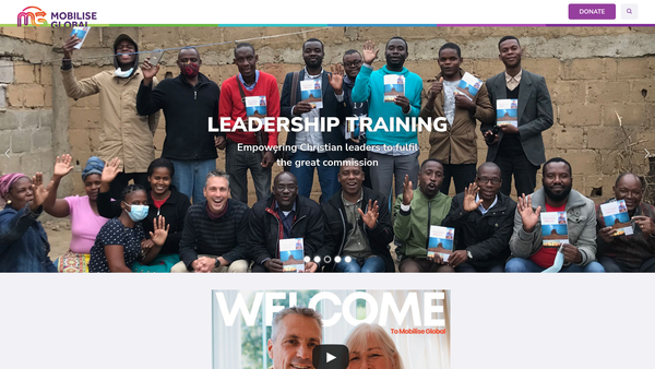 Screenshot of the Mobilise Global website