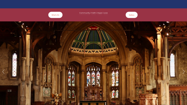 Screenshot of the St Martin's Gospel Oak Parochial Church Council website