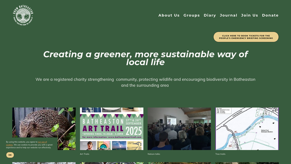 Screenshot of the Grow Batheaston website