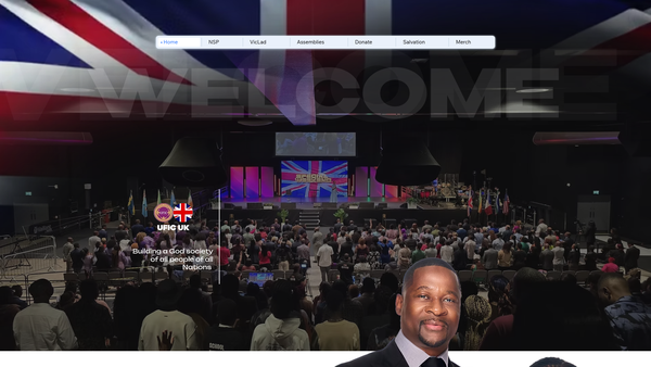 Screenshot of the United Family International Church (UK) website