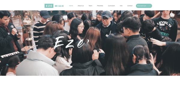 Screenshot of the Ezemiah website