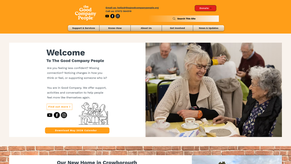 Screenshot of the The Good Company People website
