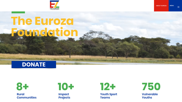 Screenshot of the The Euroza Foundation website