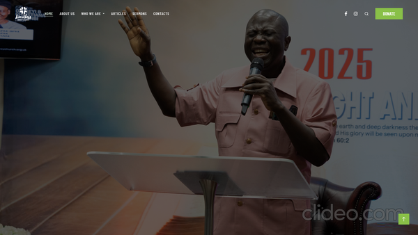 Screenshot of the Limitless Mercy Ministries International website
