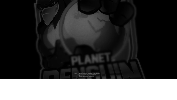Screenshot of the Planet Penguin Football Foundation website
