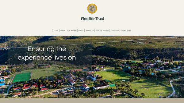 Screenshot of the Fideliter Trust website