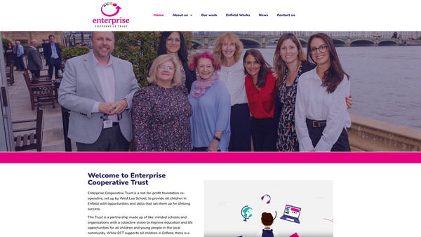 Screenshot of the The Enterprise Cooperative Trust website