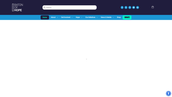 Screenshot of the The Baton Of Hope UK website