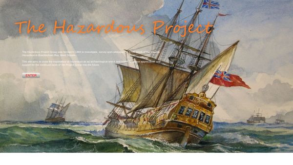 Screenshot of the Warship Hazardous Project CIO website