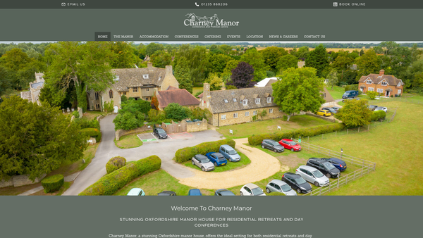 Screenshot of the Society Of Friends - Charney Manor website