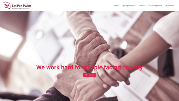 Screenshot of the Let Pan Pwint website