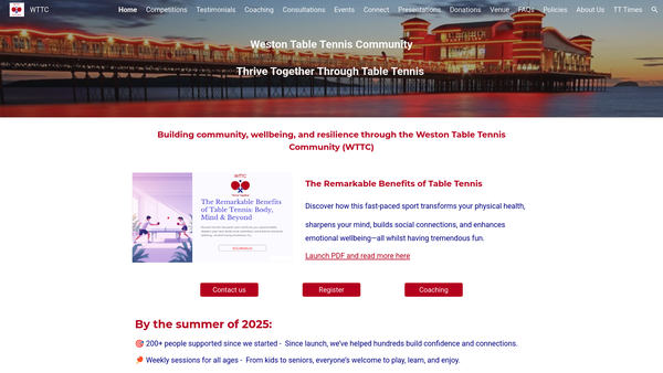 Screenshot of the Thrive Together website