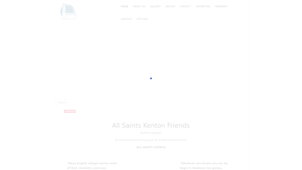 Screenshot of the All Saints Kenton Friends (Askfriends) website
