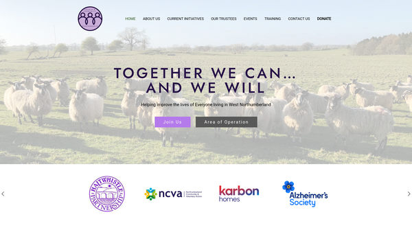Screenshot of the Church And Community Partnership (Tynedale) website
