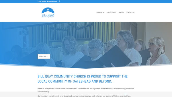 Screenshot of the Bill Quay Jubilee Trust website