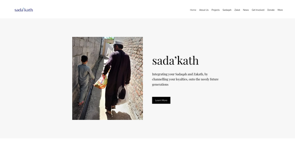 Screenshot of the Sada'kath website