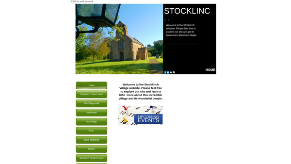 Screenshot of the Stocklinch Community Association website