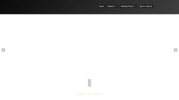 Screenshot of the Scenario Arts website