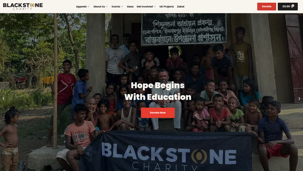 Screenshot of the Blackstone Trust website