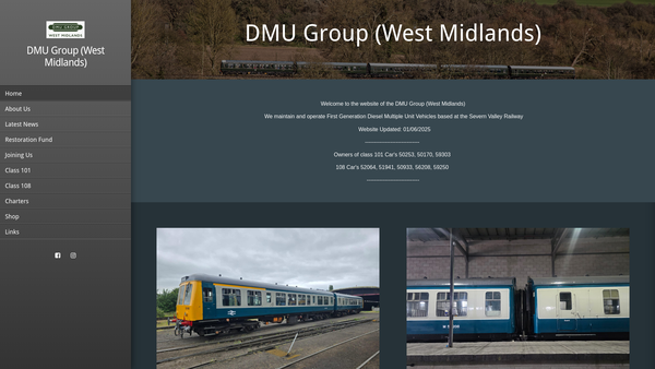 Screenshot of the Dmu Group (West Midlands) website