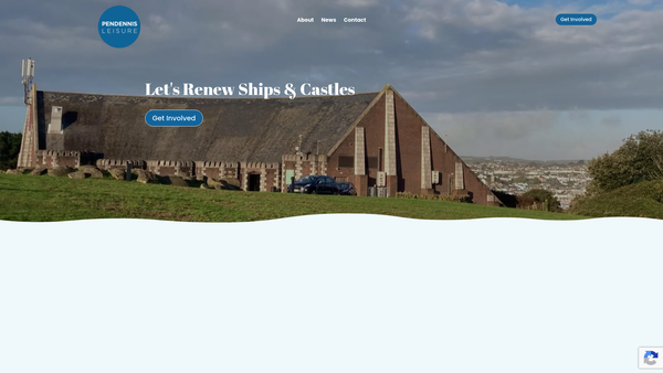 Screenshot of the Pendennis Leisure CIO website