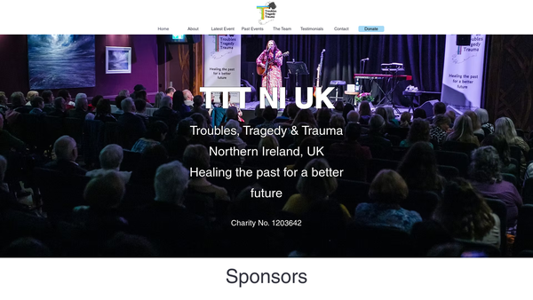 Screenshot of the Troubles, Tragedy And Trauma website