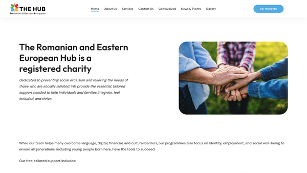 Screenshot of the The Romanian And Eastern European Hub website