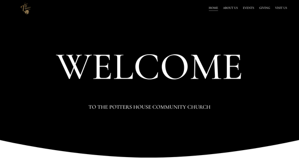 Screenshot of the Potters House Christian Fellowship UK Bournemouth Church website