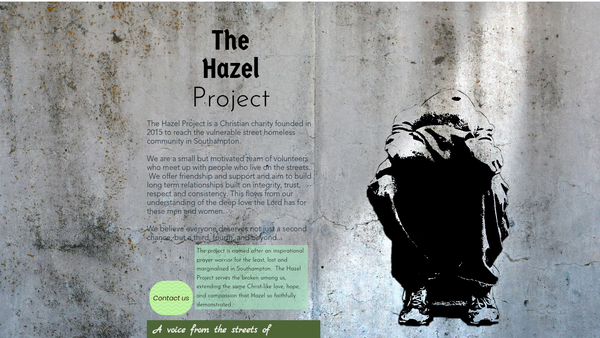 Screenshot of the The Hazel Project website