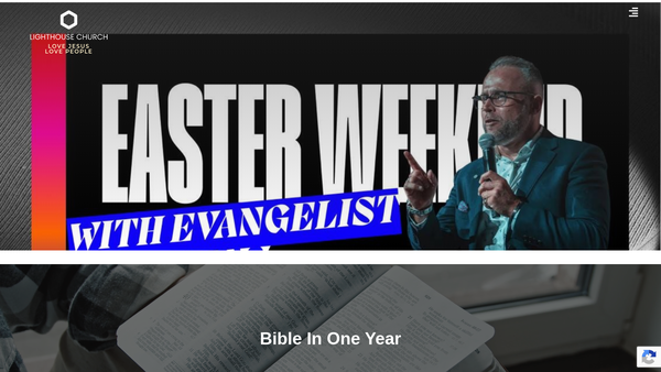 Screenshot of the Lighthouse Church (Telford) website